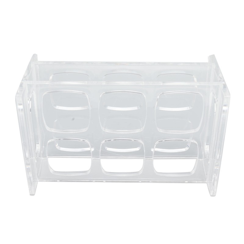 Acrylic Shot Glass Holder Carrying 6 Square Transparent Liquor Cup
