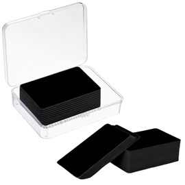 Origin-Joy 30 PCS NFC Cards, NTAG215 Blank Waterproof 85.5 x 54mm NFT Chips, Programmable & Rewritable, Compatible with Amiibo, TagMo, iOS & Android Devices (Black)