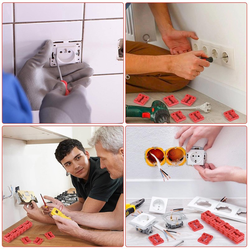 84 Pcs Switch Receptacle Spacers, Plastic Non-Conductive Electrical Outlet Spacers,