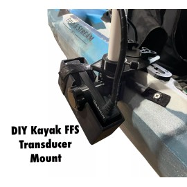 Anglers 3D Outpost Folding Kayak Transducer Arm Mount - Livescope & 2D Sonar- Tournament Fishing