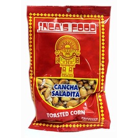 INCA'S FOOD Maiz Cancha Saladita/Salty Toasted Corn 4 oz. - Pack of 2 - Product of Peru