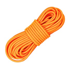 Pluzluce Strong Elastic Bungee Shock Cord, 32ft 5/32" (4mm) Stretch String Rope, Marine Grade Kayak Tie Down Straps Used for Boat, Camping, Trailer Strap, Shoe Laces, Crafting, DIY Projects (Orange)