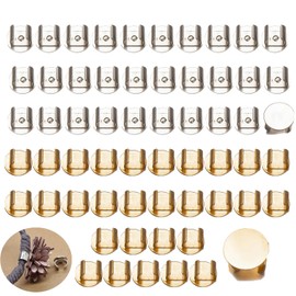 ArrErr 60 Pack Hair Ties Charms Setting Tray Clips Holder Bracket for Flatback Slime Charm Hair Beads Jewelry Ornaments Ponytail Holders Hair Elastic Band Girls Cartoon Hair Tie Elastics DIY