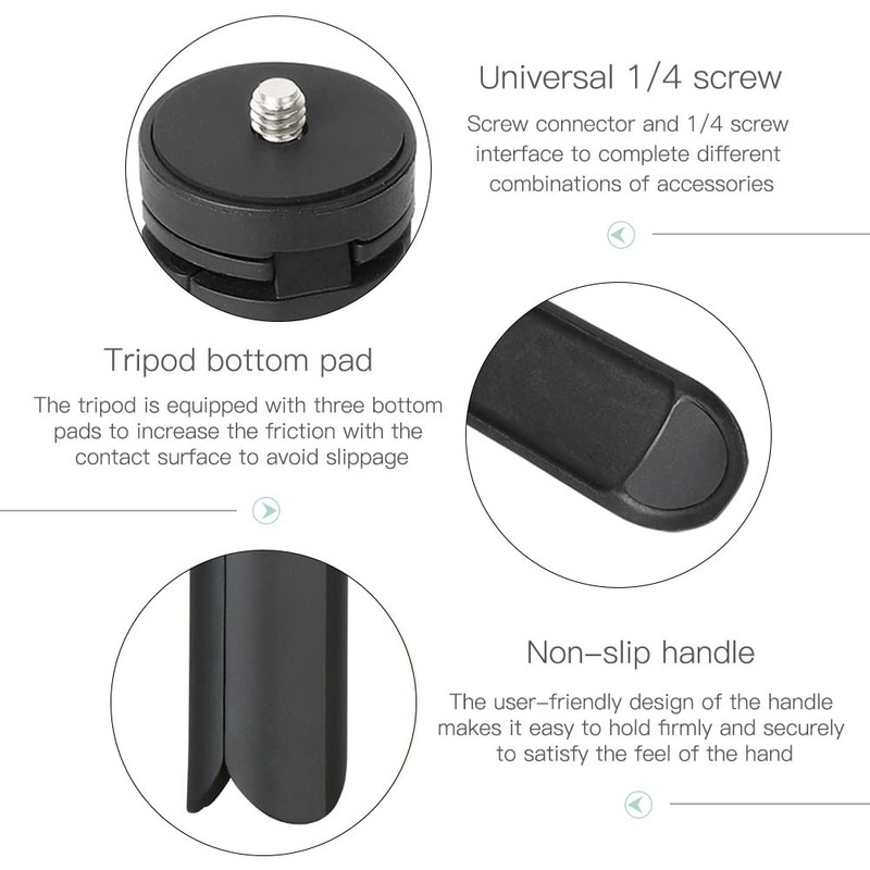 Mini Tripod with 1/4 Inch Screw Anti-Shake Portable Tripod Tripod
