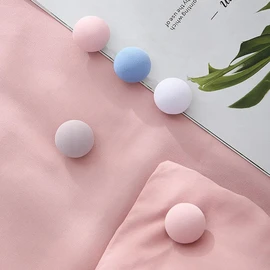 YANYULI Duvet Clips, Sheet Clips, Set of 8, Fixing Pins for Comforter, Anti-Slip, Duvet Clips, Mushroom Shape, Prevents Sheet Shifting (Blue)