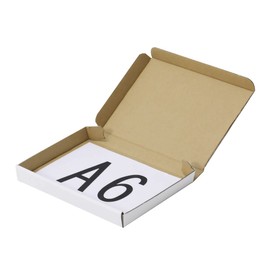 Earth Cardboard ID0901 Cardboard, For Non-Shaped Mailing, A6, Thickness 0.8 inches (2 cm), 10 Pieces, 6.0 x 4.3 x 0.7 inches (153 x 110 x 17 mm), Small, Cardboard, Non-shaped, White