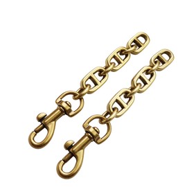 COLSEEY Purse Strap Extender 2Pcs 4.7 Inch Bag Extender Chain for Shoulder Bag Metal Chain Strap Extender Replacement Bag Extender Accessory (2 Pieces Vintage gold)