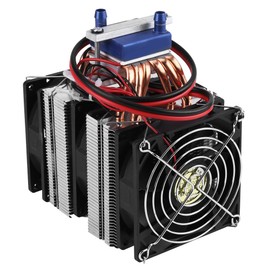 Thermoelectric Cooler, DC 12V Thermoelectric Cooler Peltier System Semiconductor Refrigeration Water Chiller Cooling Device for Fish (180W)
