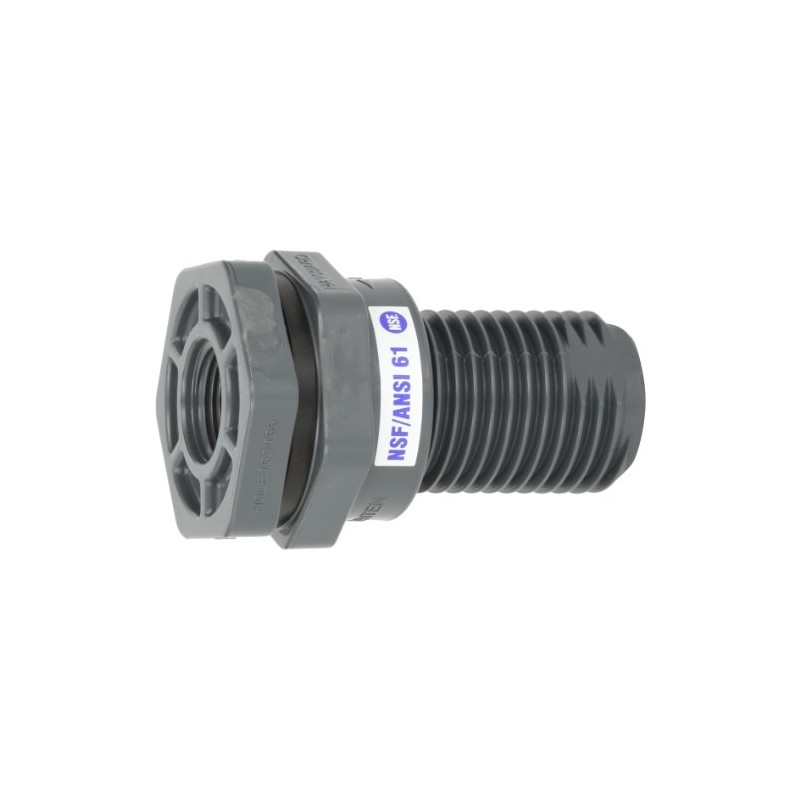 Hayward BFA1007TES 3/4-Inch Gray PVC Thread by Thread BFA Series