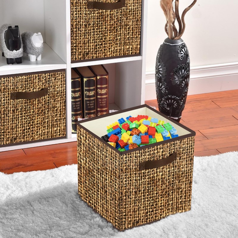 homyfort 12x12 Cube Storage Bins - Fabric Cubby Bins with