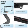 License Plate Frame Backup Camera, Night-Vision Car Rear View Camera