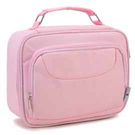 VX VONXURY Large Pencil Case, Multi Compartments Pencil Case 54 Pieces Stationery Organiser with 2 Removable Layers, Pencil Case for Boys Girls School Office, lightpink, shoulder bag