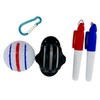 Portable attachable golf ball drawing ball liner set ball liner pen portable 3ea