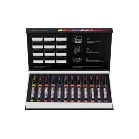 KARIN Realbrush Pigment Passion Colors - a collection of 12 brushes in an exclusive and protective case.