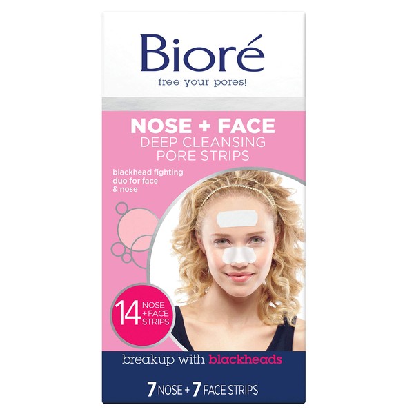 Bioré Deep Cleansing Pore Strips Combo Pack, 14 Count