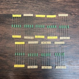 AMP 45pcs Pico Fuse Set 5ea 0.5-5.0 AMP Fast Blow 125V Axial Little Fuse Green