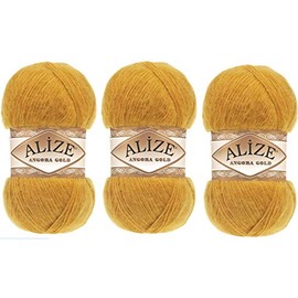 Alize Angora Gold Yarn 20% Wool 80% Acrylic Lot of 3skn 300g 1805yds Thread Crochet Hand Knitting Turkish Yarn (2)