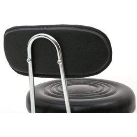 Rolling Stool Chair,Adjustable Swivel Massage Salon Spa Stool,Office Dental Bar Chairs with Wheels and Back,Medical Stool Seat PU Cushion Salon Stool,Round Stool Ha Ha Feet Rotation Bar Stool (Black)