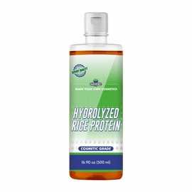 MYOC Hydrolyzed Rice Protein – Cosmetic Grade | For Skin & Hair Care Formulations | Water-Soluble Protein for DIY Creams, Serums, Conditioners & Masks | 500 ml / 16.9 Fl Oz