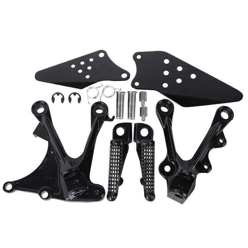 TCMT Black Front Footrest Foot Pegs Bracket Fits For KAWASAKI