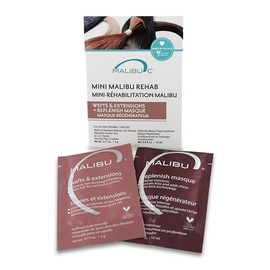Malibu C Rehab Mini Weft and Extensions Plus Replenish Masque Set (Pack of 12)
