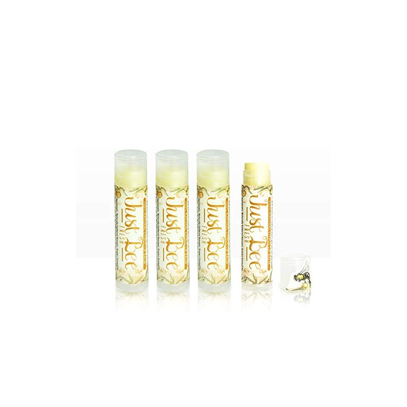Just Bee 100% Natural Beeswax Lip Balm with Organic Oils