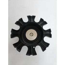 XF Offroad wheels flow series floating cap black 8 lug - BIG CENTER SMALL LOGO