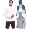 CL convallaria 4 Pack Men's Sun Shirts UPF 50+ Rash
