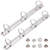 GORGECRAFT Pack of 2 Metal A4 Size 3-Ring 4-Ring Binding