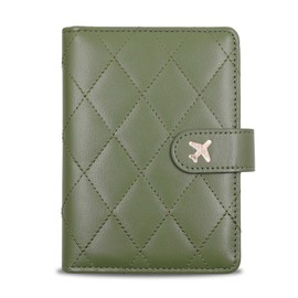 Melsbrinna Passport Holder for Travel - RFID Blocking Travel Wallet for Women Men with Card Slots & Travel Essentials,Passport Wallet Cover Case for Travel Must Haves Accessories (LG GREEN)