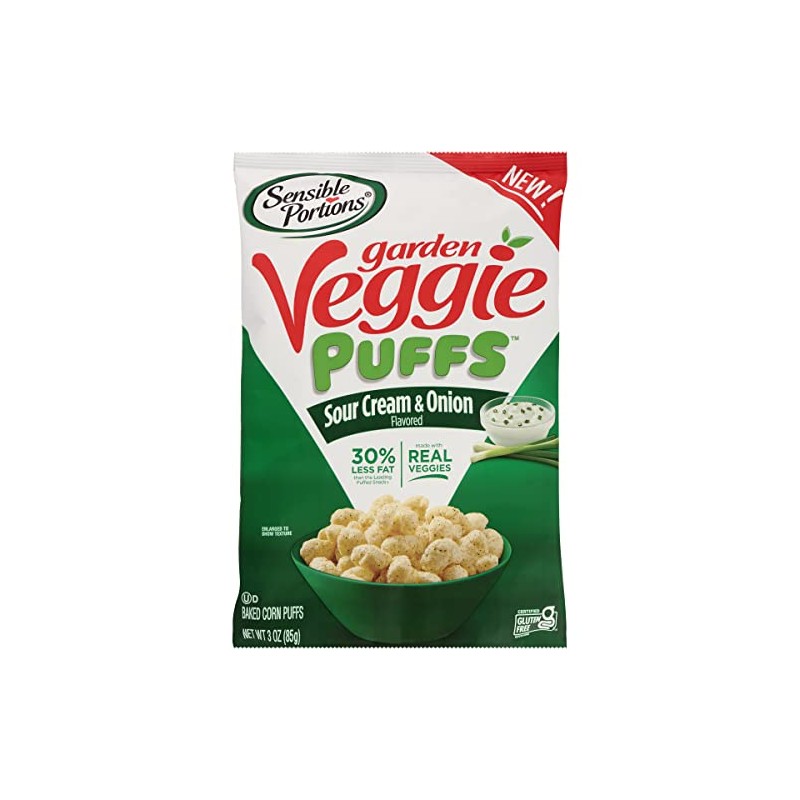 Sensible Portions Garden Veggie Sour Cream & Onion Flavored Baked