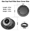 MuHize Fuel Filler Door Locking Gas Tank Cap Cover for