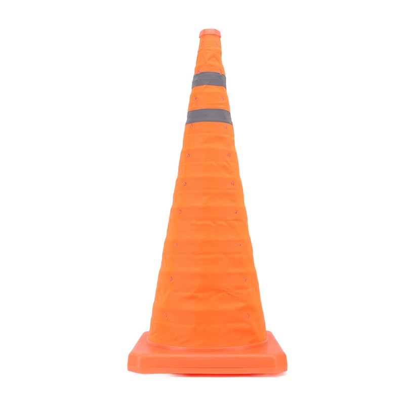 Collapsible Traffic Safety Cone with 2 Reflective Collar Multi Purpose