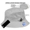 Adjustable Waterproof Bucket Rain Hat in Nylon, Easy to fold
