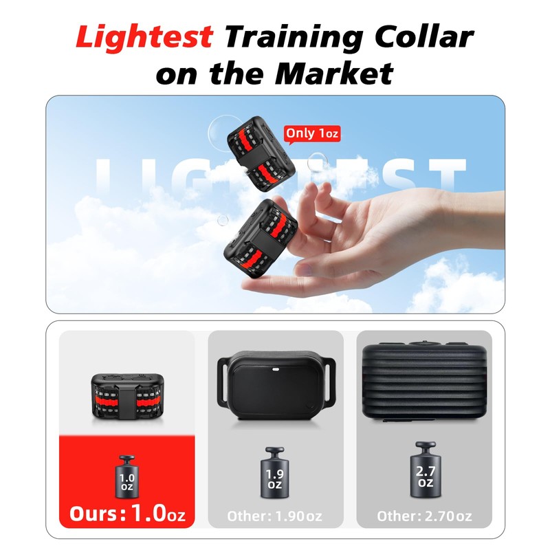 Tiniest Cat Shock Collar, Lightest Cat Training Collar with Remote