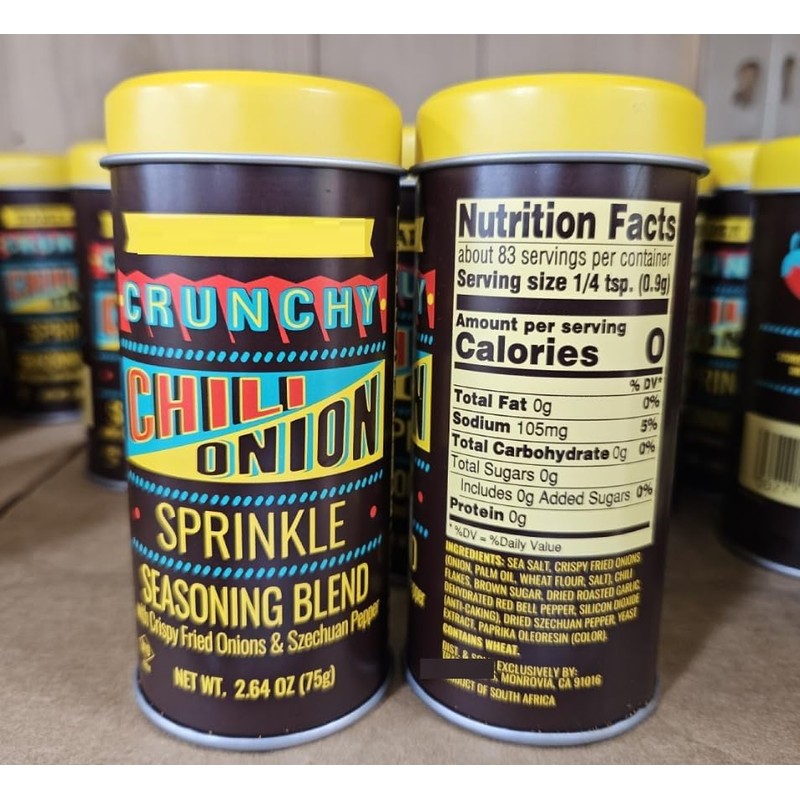 Trader Joe Crunchy Chili Onion Sprinkle Season Blend 2.64oz 75g