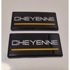 2X 88-98 Cheyenne Roof Pillar Cab Emblem 3D Badge Nameplate