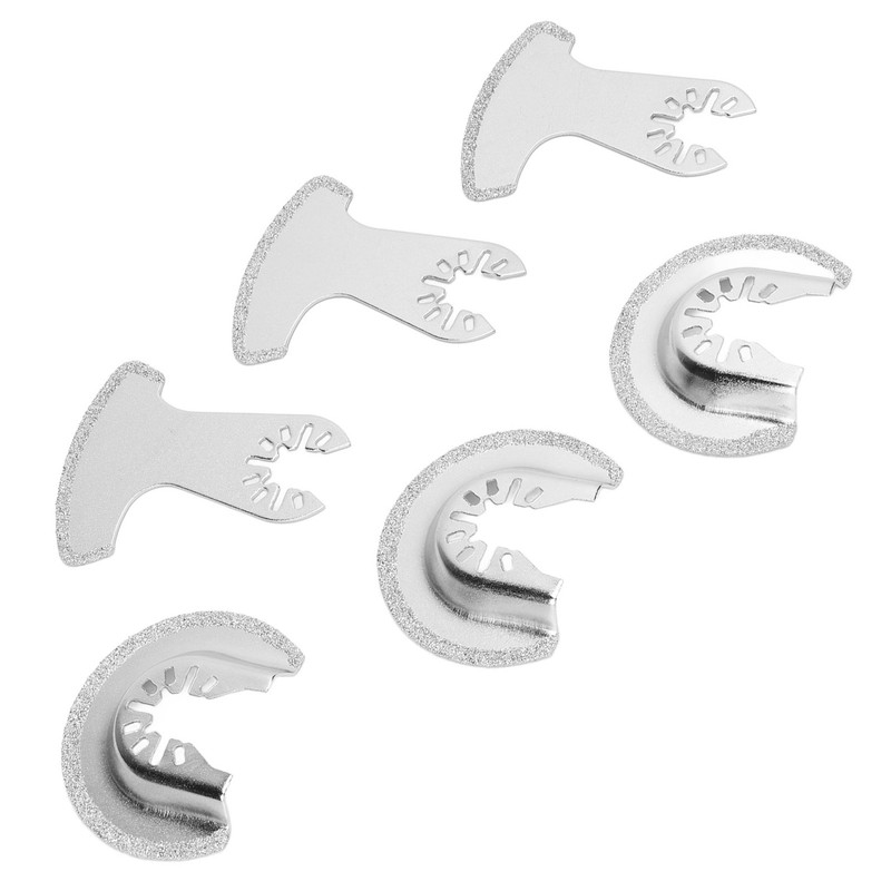 6PCS Diamond Segment Oscillating Blades Woodworking Carbide Multifunctional Saw Blade