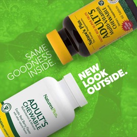 Natures Plus Adult's Chewable, Exotic Red Berry Flavor - 90 Tablets, Pack of 2 - Multivitamin & Mineral Supplement - Vegetarian, Gluten Free - 180 Total Servings