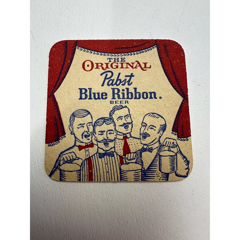 VINTAGE PABST BLUE RIBBON BEER COASTER