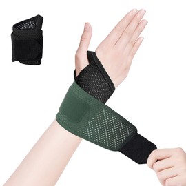[2 pieces] Wrist Supporter Fixed Protection [Breathable Mesh] Supporter Thumb Base Supporter Protection, Injury Prevention, Wrist Support, Lightweight, Sweat Absorbent, Quick Drying, Sports, Housework