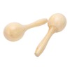 2Pcs Sand Hammer Early Education Instrument Wooden Toddler Percussion Musical