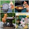 Bygytyo Resin Cat Solar Light Cute Cat Garden Statue Garden