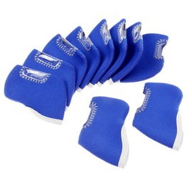 10pcs Golf Club Iron Head Cover Golf Iron Protector (Blue)