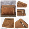 CONTACT'S FAMILY Leather Laptop Sleeve Compatible with 14.2inch MacBook Brown