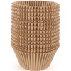 Caperci Natural Jumbo Cupcake Liners Large Baking Cups, Odorless, Food