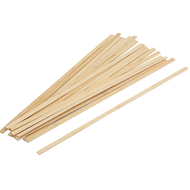 JEUIHAU 400 PCS 15.5 Inch Natural Bamboo Sticks, 3/8 Inch