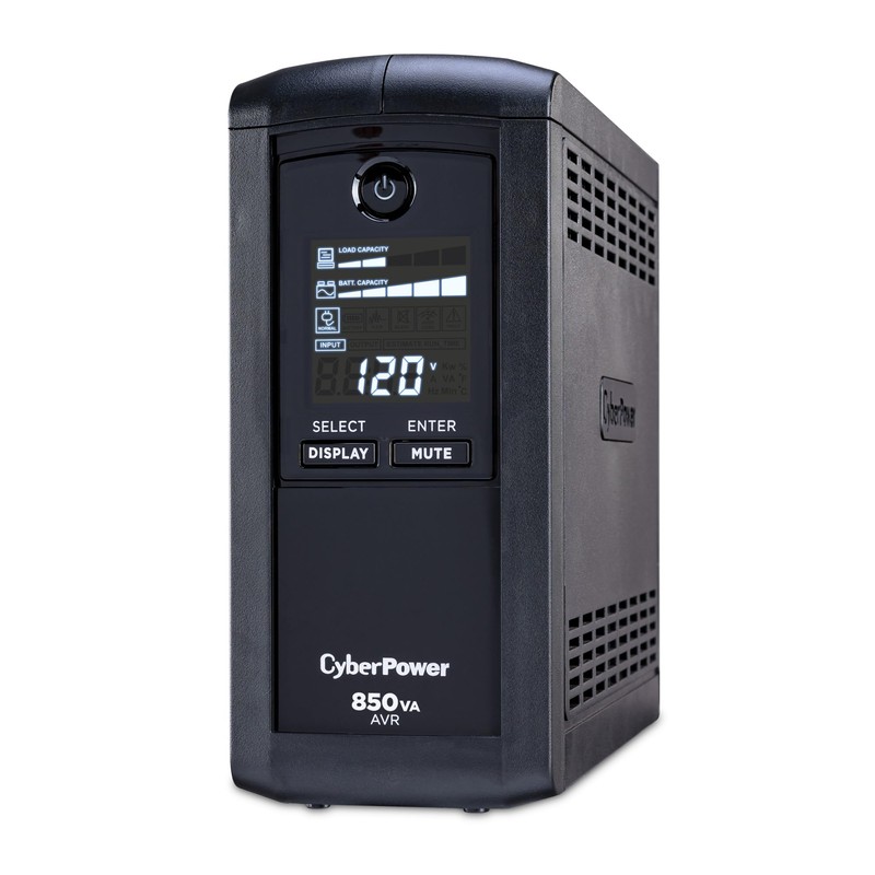 CyberPower CP850AVRLCD Intelligent LCD UPS Battery Backup and Surge Protector,