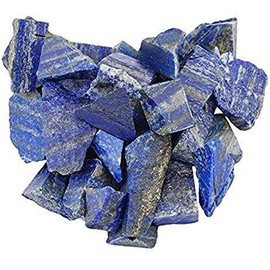 Sawcart 1 Lb Lapis Lazuli Bulk Rough Raw Rock Natural Crystal Gem Stone for Cabbing, Tumbling, Lapidary, Polishing, Wire Wrapping, Fountain, Wicca, Reiki Healing, Mediation, Chakra Balancing, Yoga