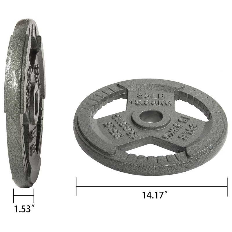 Fitvids Cast Iron Plate Weight Plate for Strength Training and